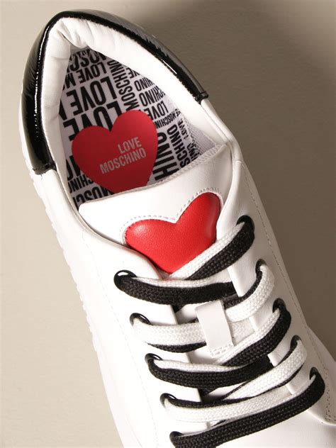 love moschino sneakers heart